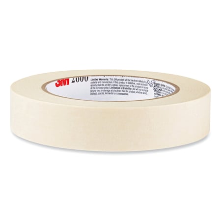 3M Masking Tape, 2 in. W x 60 yd. L, 1.88 in W x 60.1 yds L, 4.4 mil Thick, Cream 260048A